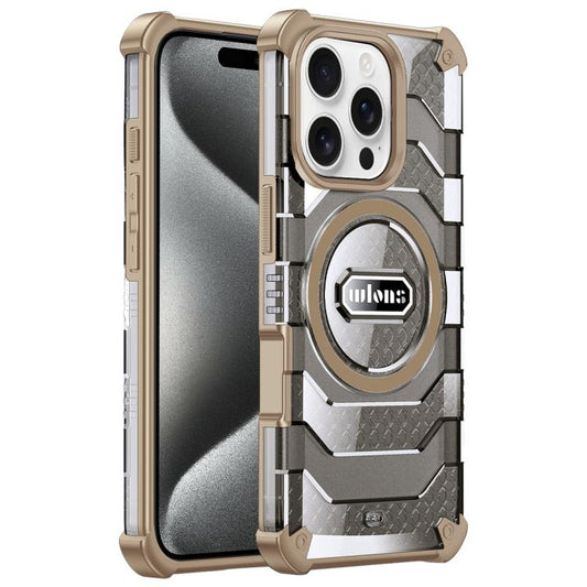 For iPhone 15 Pro Max wlons Explorer Series PC Hybrid TPU MagSafe Magnetic Case(Yellow) - iPhone 15 Pro Max Cases by wlons | Online Shopping UK | buy2fix