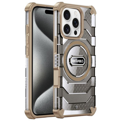 For iPhone 15 Pro wlons Explorer Series PC Hybrid TPU MagSafe Magnetic Case(Yellow) - iPhone 15 Pro Cases by wlons | Online Shopping UK | buy2fix