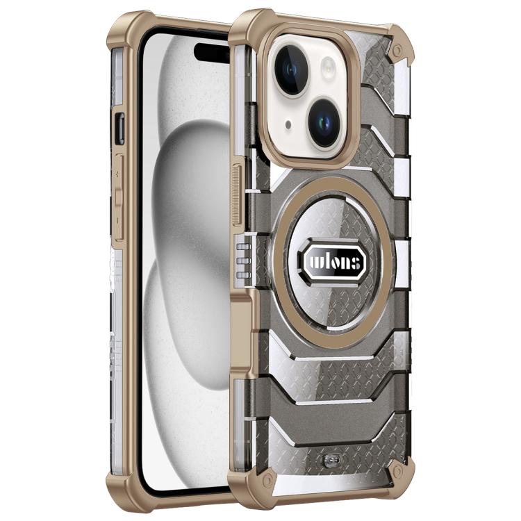For iPhone 15 wlons Explorer Series PC Hybrid TPU MagSafe Magnetic Case(Yellow) - iPhone 15 Cases by wlons | Online Shopping UK | buy2fix