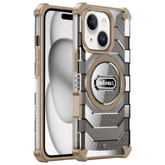 For iPhone 15 wlons Explorer Series PC Hybrid TPU MagSafe Magnetic Case(Yellow) - iPhone 15 Cases by wlons | Online Shopping UK | buy2fix