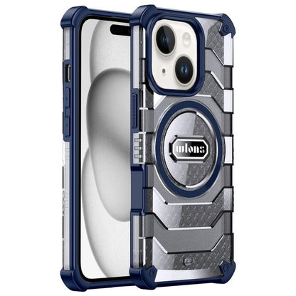 For iPhone 15 wlons Explorer Series PC Hybrid TPU MagSafe Magnetic Case(Blue) - iPhone 15 Cases by wlons | Online Shopping UK | buy2fix