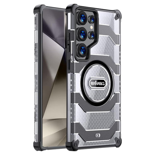 For Samsung Galaxy S25 Ultra 5G wlons Explorer Series PC Hybrid TPU MagSafe Magnetic Case(Black) - Galaxy S25 Ultra 5G Cases by wlons | Online Shopping UK | buy2fix