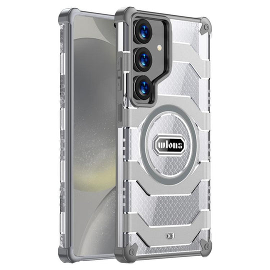 For Samsung Galaxy S24 5G wlons Explorer Series PC Hybrid TPU MagSafe Magnetic Case(Grey)