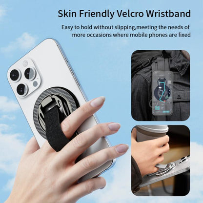 Multifunctional Wristband Folding Magnetic Ring MagSafe Phone Holder(Orange+Grey) - Ring Holder by buy2fix | Online Shopping UK | buy2fix