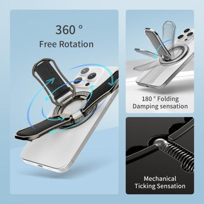 Multifunctional Wristband Folding Magnetic Ring MagSafe Phone Holder(Grey) - Ring Holder by buy2fix | Online Shopping UK | buy2fix