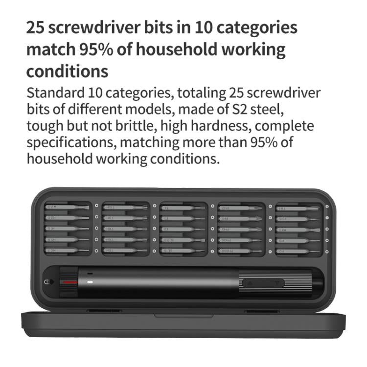 Original Xiaomi Youpin DUKA E2 Electric Screwdriver Set(Black) - Tool Kits by Xiaomi | Online Shopping UK | buy2fix