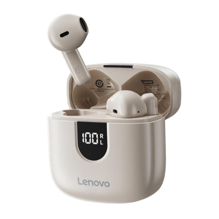 Original Lenovo EA120 Simple Semi-In-Ear True Wireless Bluetooth Earphones(Rock White) - TWS Earphone by Lenovo | Online Shopping UK | buy2fix