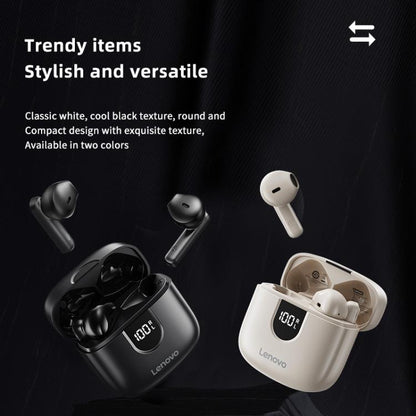 Original Lenovo EA120 Simple Semi-In-Ear True Wireless Bluetooth Earphones(Rock White) - TWS Earphone by Lenovo | Online Shopping UK | buy2fix