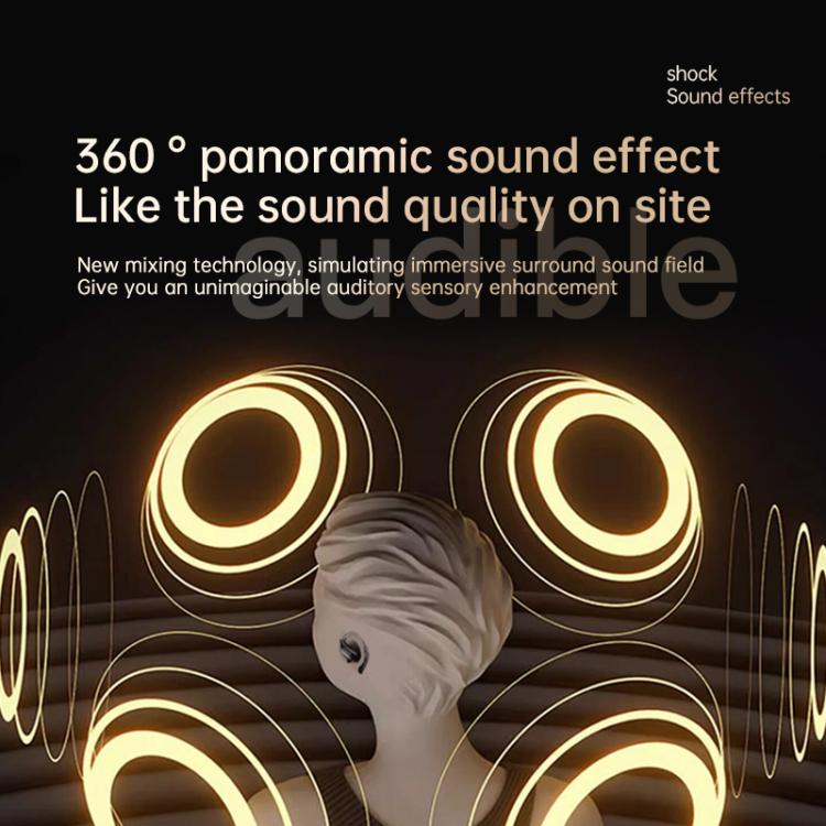 Original Lenovo EA305 Ear-mounted Digital Display True Wireless Bluetooth Earphones(Black) - TWS Earphone by Lenovo | Online Shopping UK | buy2fix