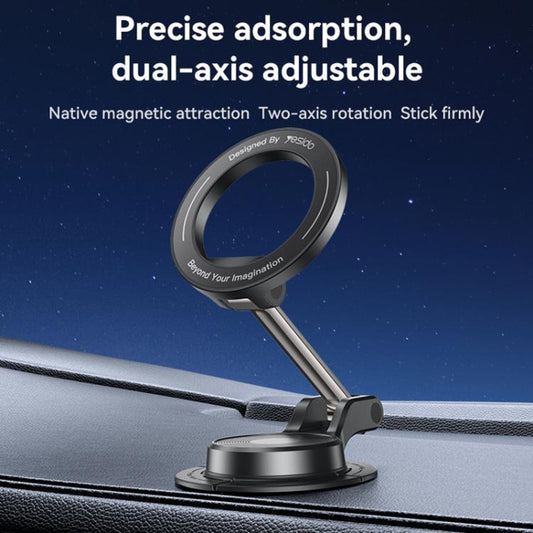 Yesido C218 Car MagSafe Magnetic Mobile Phone Holder(Black) by Yesido