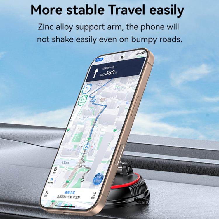 Yesido C219 Suction Cup Car MagSafe Magnetic Mobile Phone Holder(Black) by Yesido