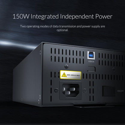 ORICO IH20P Industrial Grade 20 Ports USB 2.0 Hub, Plug:AU Plug(Black) - USB 2.0 HUB by ORICO | Online Shopping UK | buy2fix