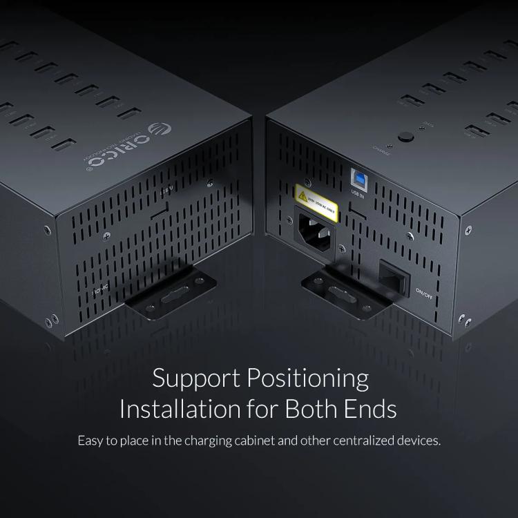 ORICO IH30P Industrial Grade 30 Ports USB 2.0 Hub, Plug:EU Plug(Black) - USB 2.0 HUB by ORICO | Online Shopping UK | buy2fix