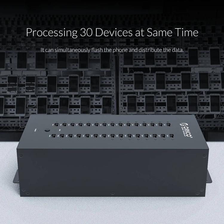 ORICO IH30P Industrial Grade 30 Ports USB 2.0 Hub, Plug:US Plug(Black) - USB 2.0 HUB by ORICO | Online Shopping UK | buy2fix