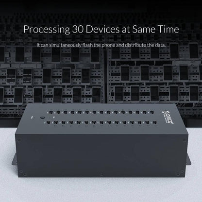 ORICO IH30P Industrial Grade 30 Ports USB 2.0 Hub, Plug:UK Plug(Black) - USB 2.0 HUB by ORICO | Online Shopping UK | buy2fix