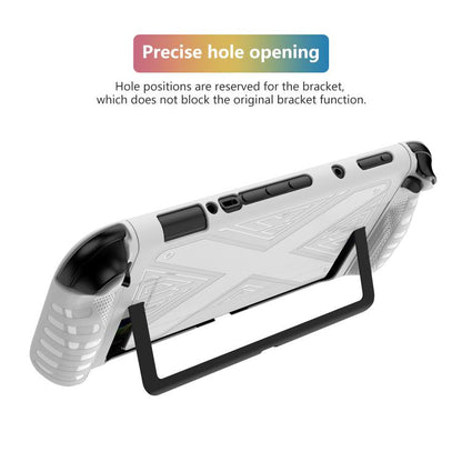 For Nintendo Switch 2  Detachable X-pattern Protective Case with Holder(White) - Cases by buy2fix | Online Shopping UK | buy2fix