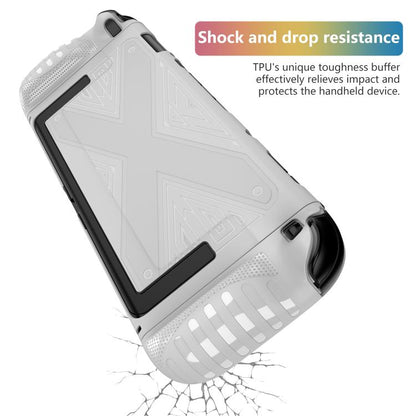 For Nintendo Switch 2  Detachable X-pattern Protective Case with Holder(White) - Cases by buy2fix | Online Shopping UK | buy2fix