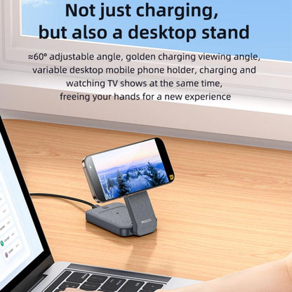 Yesido DS26 4-in-1 Magnetic Wireless Charging Stand with Night Light(Black) - Wireless Charger by Yesido | Online Shopping UK | buy2fix