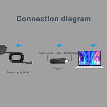 240W Laptop Charging Adapter(7.4x0.6mm to ASUS Square Port) - For Asus by buy2fix | Online Shopping UK | buy2fix