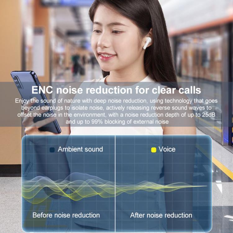 Original Lenovo TC3302 Wireless Bluetooth 5.3 Earphones(Black) - Bluetooth Earphone by Lenovo | Online Shopping UK | buy2fix