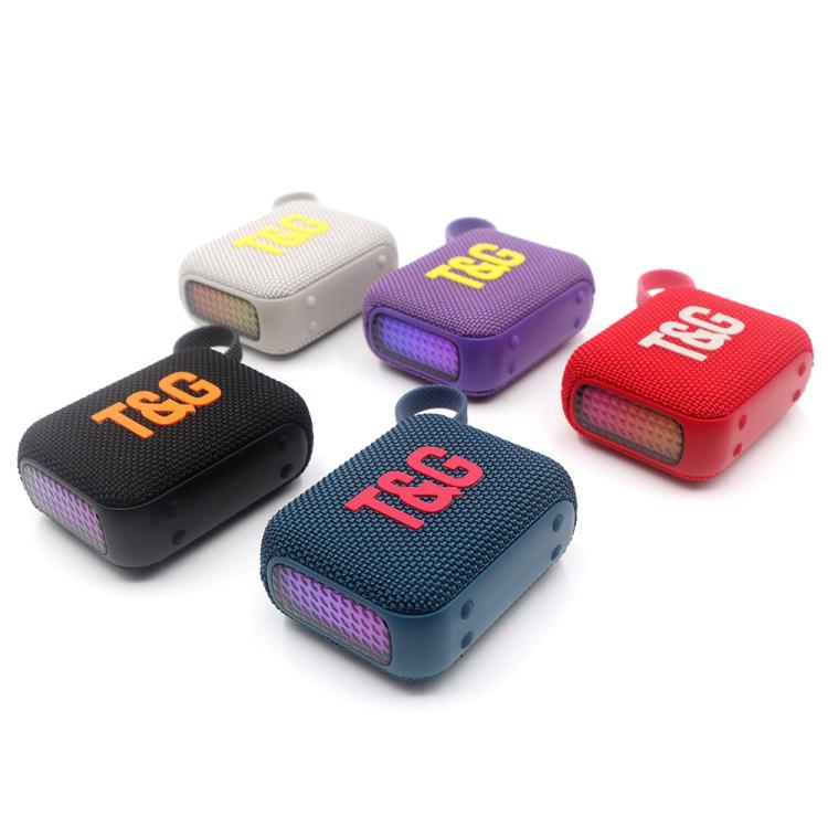 T&G TG445 Portable Stereo Subwoofer Bass RGB Light Wireless TWS BT Speaker(Purple) - Desktop Speaker by T&G | Online Shopping UK | buy2fix