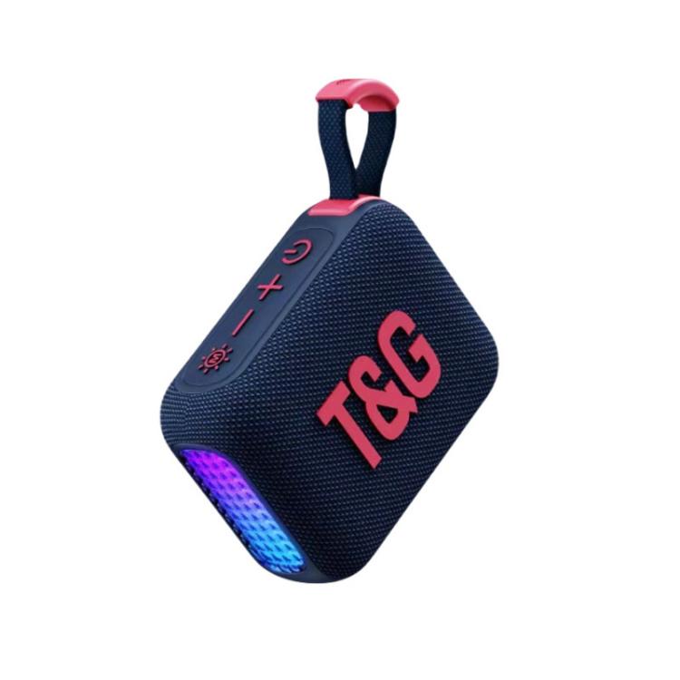 T&G TG445 Portable Stereo Subwoofer Bass RGB Light Wireless TWS BT Speaker(Purple) - Desktop Speaker by T&G | Online Shopping UK | buy2fix