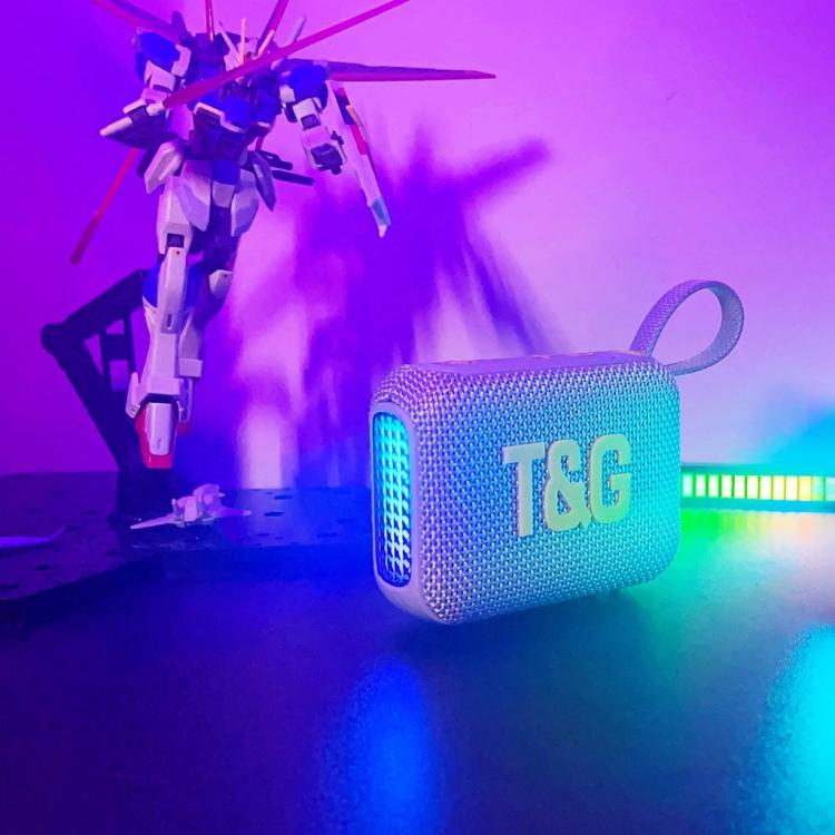 T&G TG445 Portable Stereo Subwoofer Bass RGB Light Wireless TWS BT Speaker(Red) - Desktop Speaker by T&G | Online Shopping UK | buy2fix