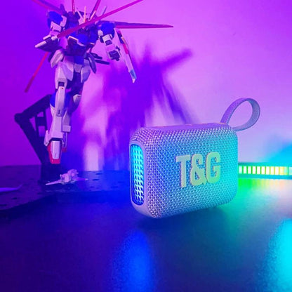 T&G TG445 Portable Stereo Subwoofer Bass RGB Light Wireless TWS BT Speaker(Black) - Desktop Speaker by T&G | Online Shopping UK | buy2fix