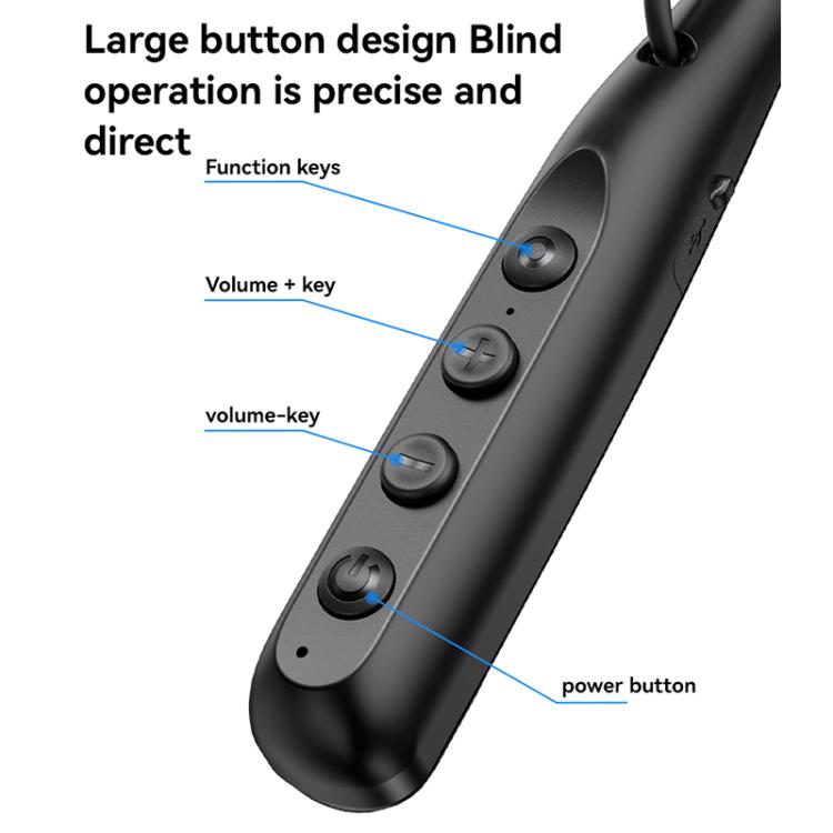 Yesido YSP22 Digital Display Magnetic Neckband Bluetooth Earphone(Black) - Neck-mounted Earphone by Yesido | Online Shopping UK | buy2fix