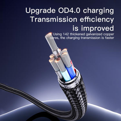 Yesido CA129C 18W 3A USB to USB-C / Type-C Charging Data Cable, Length: 1.2m(Black) - USB-C & Type-C Cable by Yesido | Online Shopping UK | buy2fix