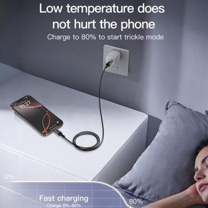 Yesido CA130C 18W 3A USB to USB-C / Type-C Charging Data Cable, Length: 2m(Black) - USB-C & Type-C Cable by Yesido | Online Shopping UK | buy2fix