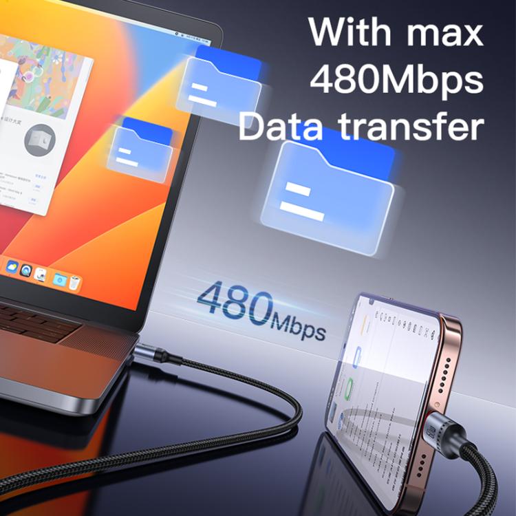 Yesido CA181 PD60W 3A USB-C / Type-C to USB-C / Type-C Charging Data Cable, Length: 1.2m(Black) - USB-C & Type-C Cable by Yesido | Online Shopping UK | buy2fix