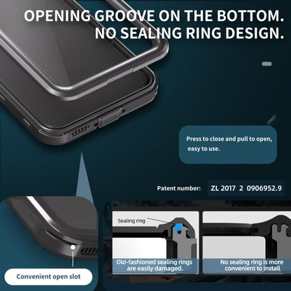 For Samsung Galaxy A55 5G RedPepper 360 Full Body Rugged IP68 Waterproof Phone Case(Black) - Galaxy Phone Cases by RedPepper | Online Shopping UK | buy2fix