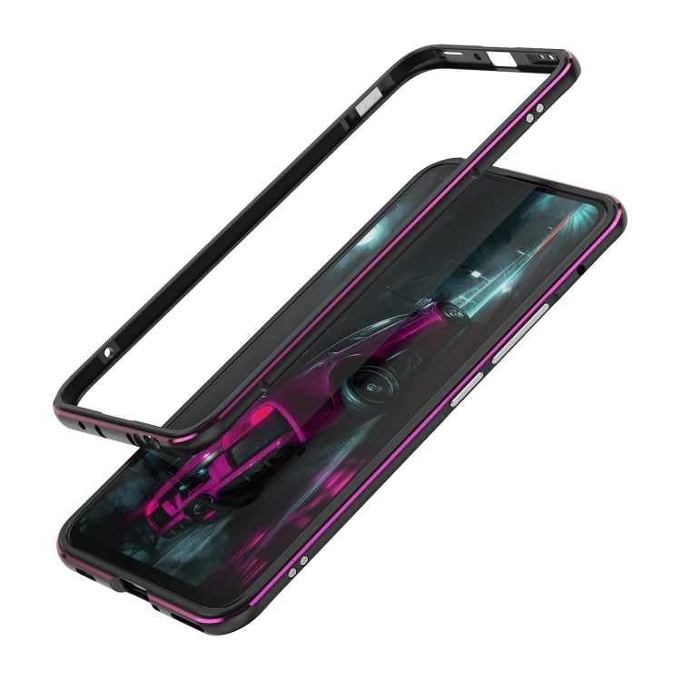 For Huawei Honor 30 Aluminum Alloy Shockproof Protective Bumper Frame(Black Purple) - Honor Cases by buy2fix | Online Shopping UK | buy2fix