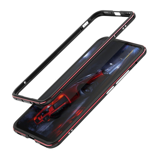 For Huawei Nova 7 Aluminum Alloy Shockproof Protective Bumper Frame(Black Red) - Huawei Cases by buy2fix | Online Shopping UK | buy2fix