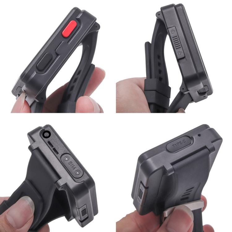 UNIWA DM180, 3GB+32GB, 2.64 inch Android 11 Smart Watch Phone, MT6739 Quad Core, Network: 4G(Black) - Android Watch by UNIWA | Online Shopping UK | buy2fix