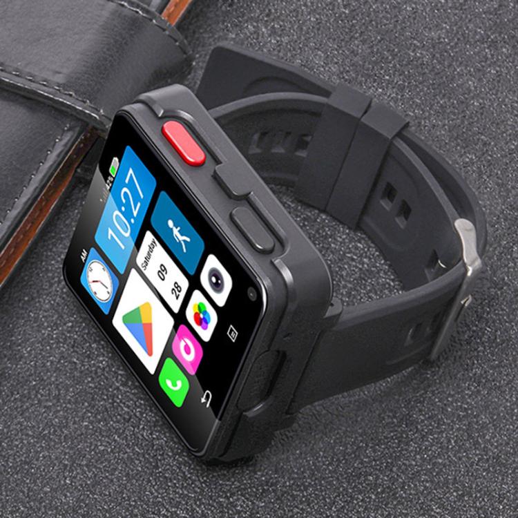 UNIWA DM180, 3GB+32GB, 2.64 inch Android 11 Smart Watch Phone, MT6739 Quad Core, Network: 4G(Black) - Android Watch by UNIWA | Online Shopping UK | buy2fix