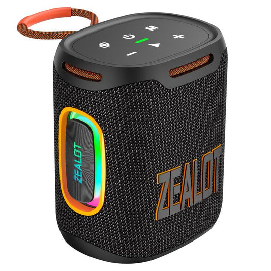 Zealot S122 25W High Power IPX6 Waterproof Outdoor RGB Light Bluetooth Speaker(Black) - Desktop Speaker by ZEALOT | Online Shopping UK | buy2fix
