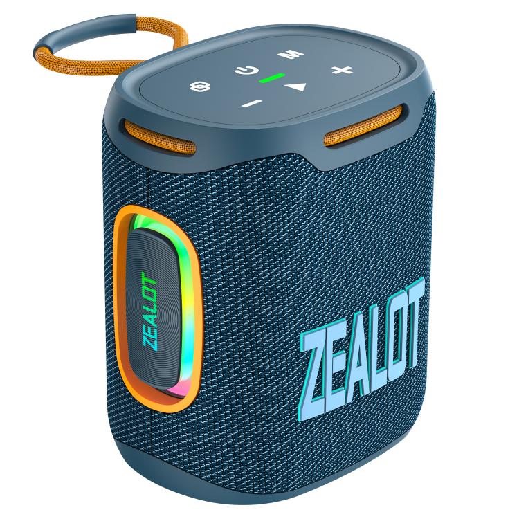 Zealot S122 25W High Power IPX6 Waterproof Outdoor RGB Light Bluetooth Speaker(Blue Cyan) - Desktop Speaker by ZEALOT | Online Shopping UK | buy2fix