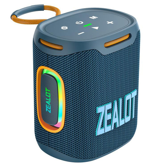 Zealot S122 25W High Power IPX6 Waterproof Outdoor RGB Light Bluetooth Speaker(Blue Cyan) - Desktop Speaker by ZEALOT | Online Shopping UK | buy2fix