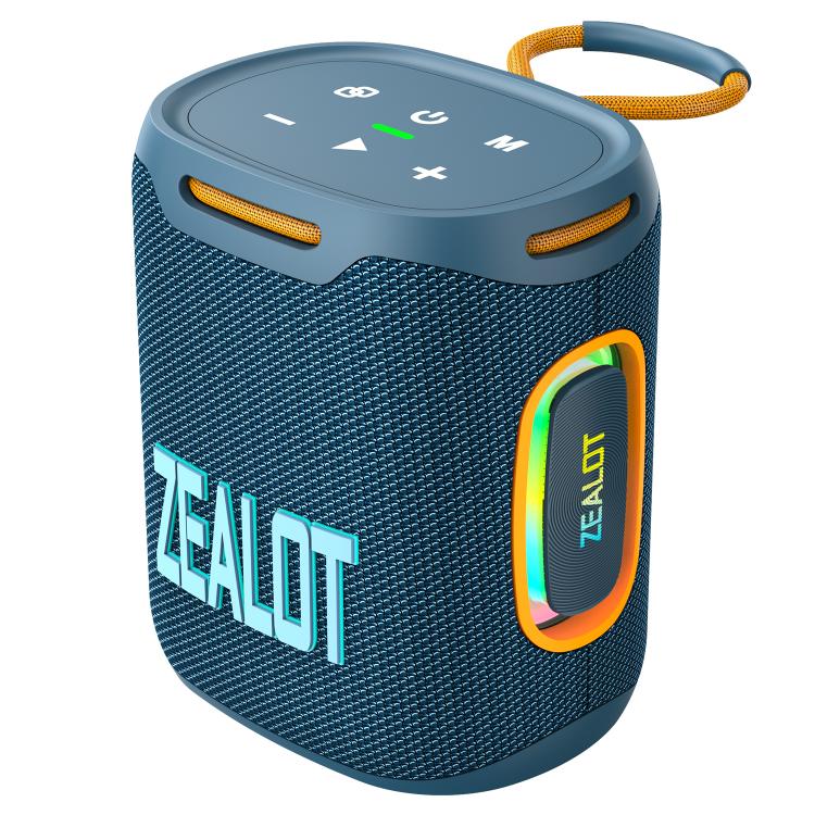 Zealot S122 25W High Power IPX6 Waterproof Outdoor RGB Light Bluetooth Speaker(Blue Cyan) - Desktop Speaker by ZEALOT | Online Shopping UK | buy2fix