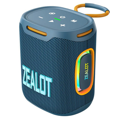Zealot S122 25W High Power IPX6 Waterproof Outdoor RGB Light Bluetooth Speaker(Blue Cyan) - Desktop Speaker by ZEALOT | Online Shopping UK | buy2fix
