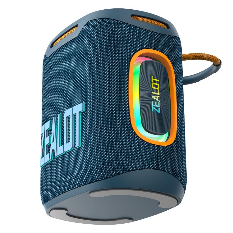 Zealot S122 25W High Power IPX6 Waterproof Outdoor RGB Light Bluetooth Speaker(Blue Cyan) - Desktop Speaker by ZEALOT | Online Shopping UK | buy2fix