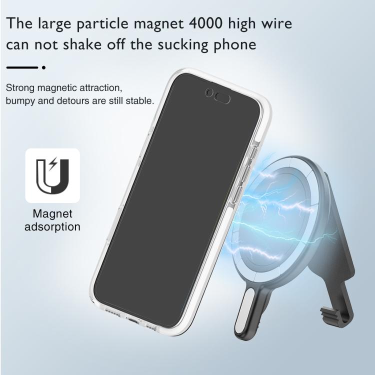 Magnetic Clip Phone Holder Belt Clip Bracket(Black) - Ring Holder by buy2fix | Online Shopping UK | buy2fix