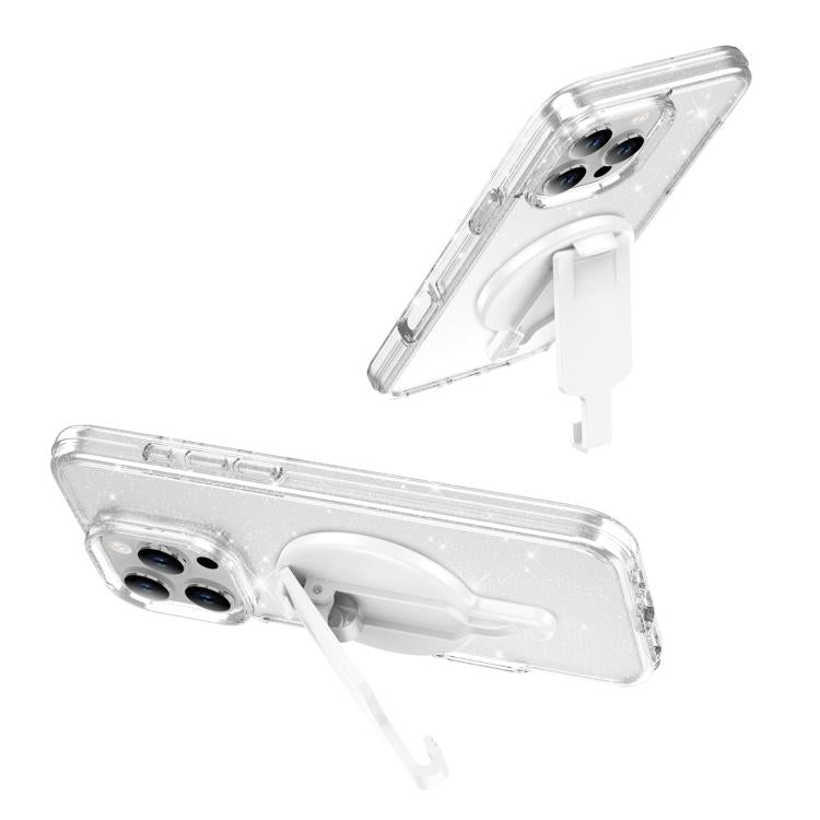 Magnetic Clip Phone Holder Belt Clip Bracket(White) - Ring Holder by buy2fix | Online Shopping UK | buy2fix