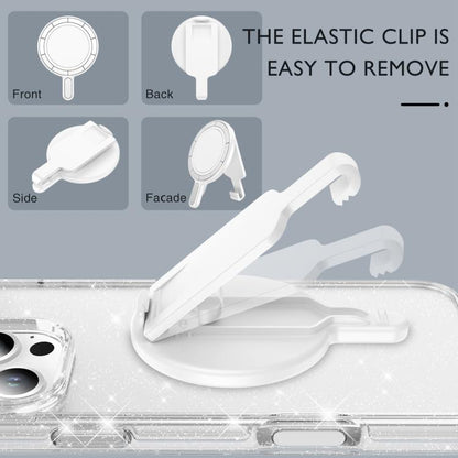 Magnetic Clip Phone Holder Belt Clip Bracket(White) - Ring Holder by buy2fix | Online Shopping UK | buy2fix