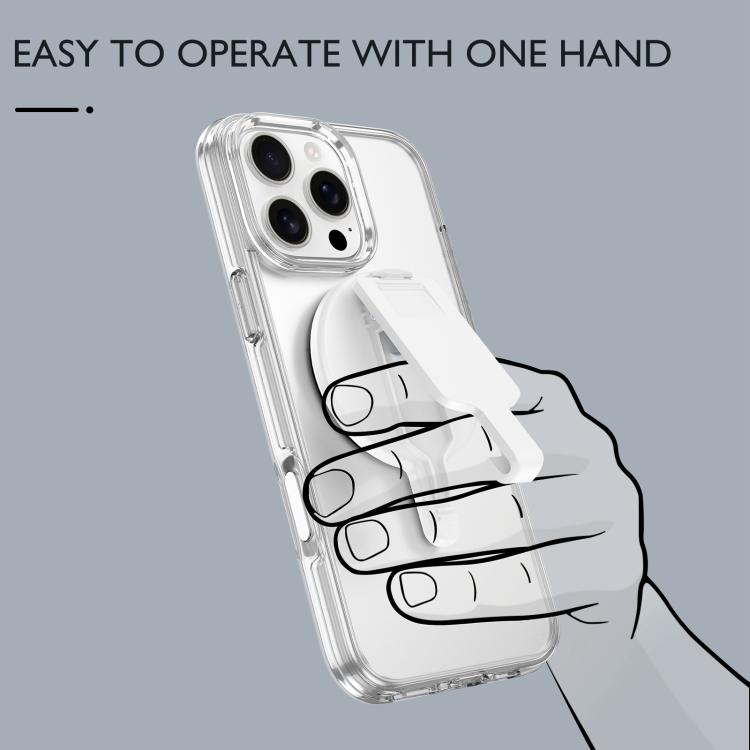 Magnetic Clip Phone Holder Belt Clip Bracket(White) - Ring Holder by buy2fix | Online Shopping UK | buy2fix