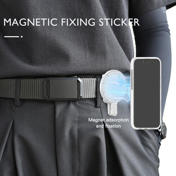 Magnetic Clip Phone Holder Belt Clip Bracket(White) - Ring Holder by buy2fix | Online Shopping UK | buy2fix