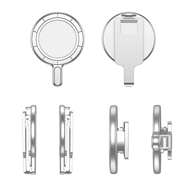 Magnetic Clip Phone Holder Belt Clip Bracket(Silver Plating) - Ring Holder by buy2fix | Online Shopping UK | buy2fix