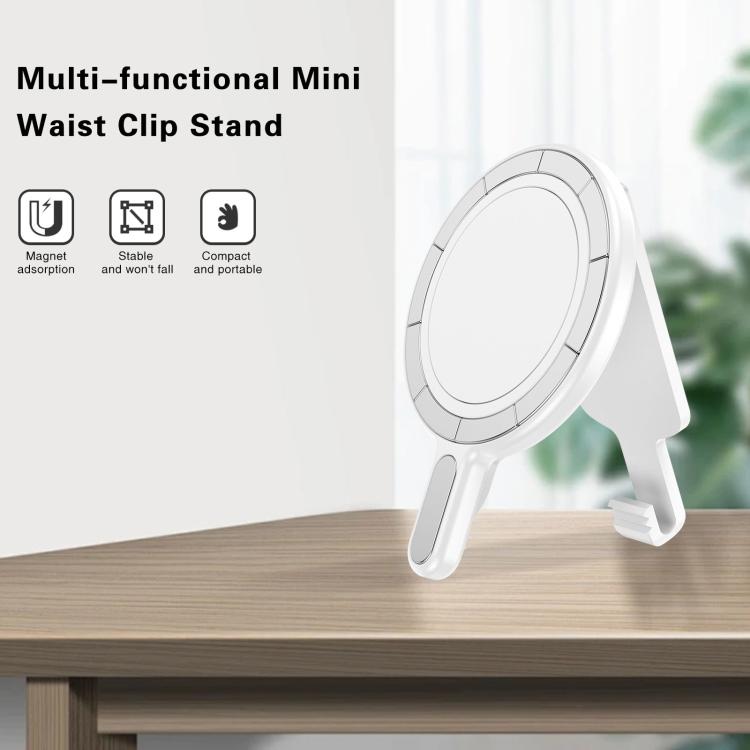 Magnetic Clip Phone Holder Belt Clip Bracket(Silver Plating) - Ring Holder by buy2fix | Online Shopping UK | buy2fix